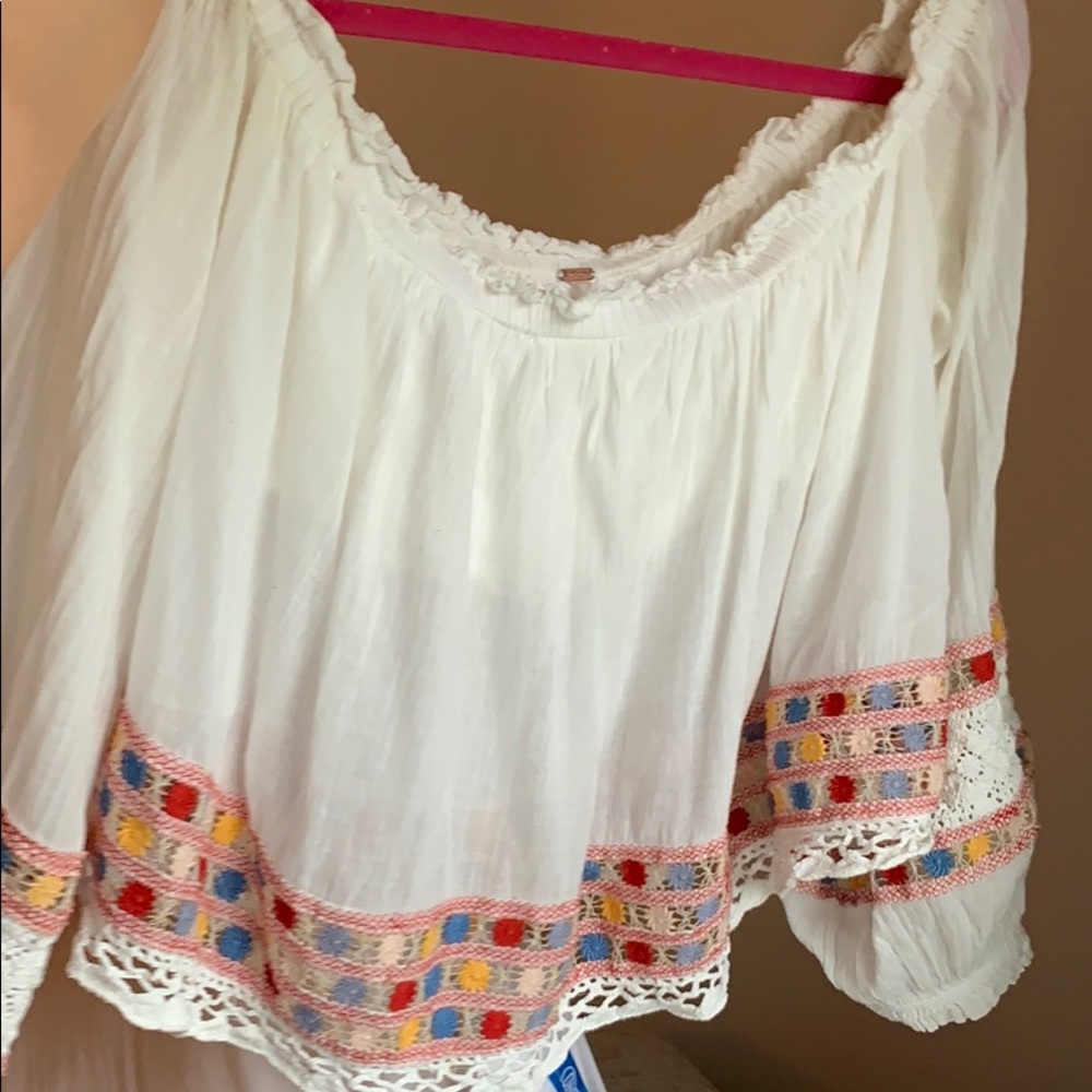 Free People Off-The-Shoulder Blouse